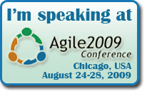 I'm speaking at Agile 2009