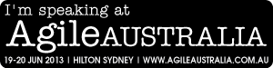 Agile Australia 2013 Speaker Button